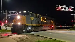 CSXT 1875  P&LE  Heritage Unit plus gate runner. 