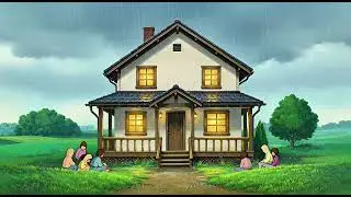 Cozy Rainy Evening | Ghibli-Style AI Animated Story | Relaxing Family Moment