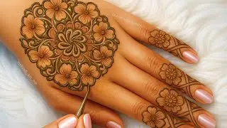 Unique Mandala मेहंदी डिजाइन 2025 | बैकहैंड मेहंदी | Mehndi Artist Rashmita