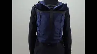 Invisible ROLLTOP   17 roll up backpack   navy blue