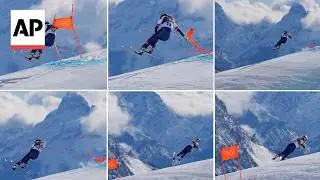 Fan zone reaction as Vonn crashes out of ski race at Winter Olympics