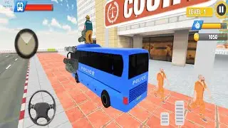 Police Plane Prison Transport - #1 Police Bus Shooting Game - Android Gameplay Video