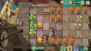 Plants Vs Zombies 2 Pirate Challenge 3 X 3