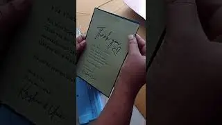 assembling of the thank you card #weddinginvitation #engagement #weddingcards #bride #premium