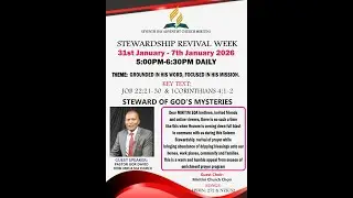 Miritini SDA Church stewardship week of prayer by Pr David Gor