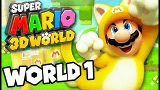 Super Mario 3D World: We CONQUERED World 1! (100% Guide)