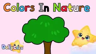 Colors in Nature 🌈 | Learn Colors with DollyCoco | Fun Kids Song