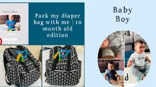 Pack my diaper bag with me | 10 month old edition | Satisfying video