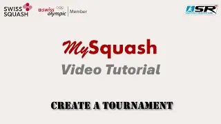 MySquash - Create a tournament