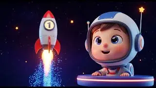 Number Rockets Blast Off 🚀🔢 | Fun Counting Rhyme for Kids | Educational & Animated Nursery Song 2025