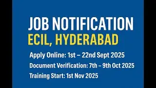 ECIL Apprentice Recruitment 2025 | 412 Vacancies | ITI Trade Apprentice