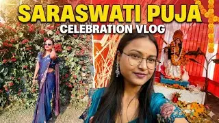 Celebrating Wisdom & Art: Saraswati Puja Vlog with the Squad #saraswatipuja #college #minivlog 