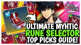 THE ULTIMATE TRANSCENDENT RUNE SELECTOR GUIDE! BEST PICKS FOR YOU - Solo Leveling: Arise