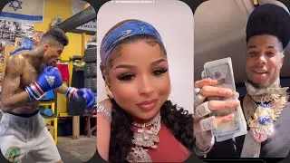 Blueface Counting Chrisean's Money & Practicing for his BOXING Match