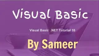 Visual Basic  NET Tutorial 16   Add Splash Screen for a Visual Basic Application | Sameer