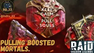 Pulling Boosted Mortals. - Both Accounts | Raid: Shadow Legends