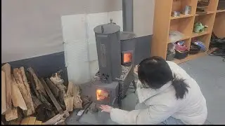Разжечь огонь в дровяной печи так просто!! 🔥/ Разжигание дровяной печи