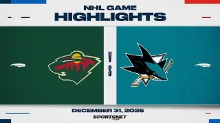 NHL Highlights | Wild vs. Sharks - December 31, 2025