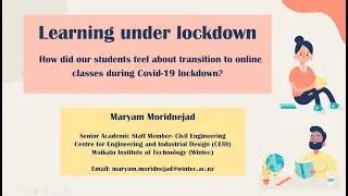 Learning under lockdown