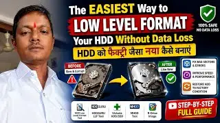 The EASIEST Way to Low Level Format Your HDD Without Data Loss | HDD को फैक्ट्री जैसा नया कैसे बनाएं