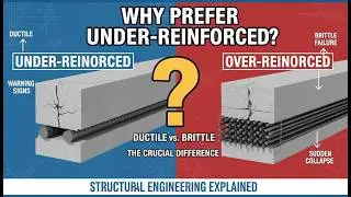 Why do we prefer Under Reinforced sections over balanced or over reinforced sections?