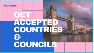 OET Currently Accepted Countries and Medical Councils