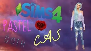 The Sims 4 | Pastel Goth | CAS | Rain Green