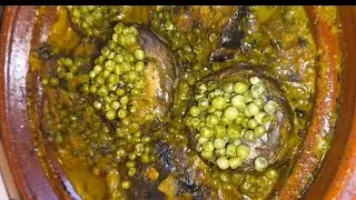 Tajine de cordero con alcachofas y guisantes #tajine #cordero #alcafochas #recetas 