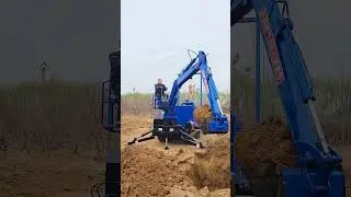 One machine with multiple functions saves time and labor, crawler truck-mounted digging, gantry
