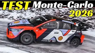 Test Pre WRC Rallye Monte-Carlo 2026, Adrien Fourmaux/Alexandre Coria, NO-HYBRID Hyundai i20N Rally1