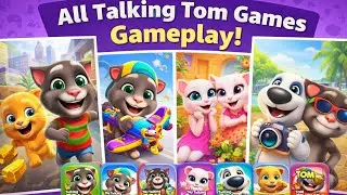 All Talking Tom Games Gameplay 🎮🎮🎮....