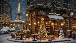Stockholm Snowy Harbor – Soft Christmas Jazz for Focus & Relax ☕