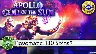 Apollo God of the Sun slot machine preview, Novomatic, G2E 2019 (#G2E2019)
