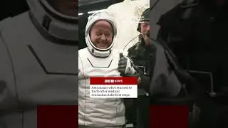 Astronauts return to Earth after medical evacuation. #Astronaut #Space #BBCNews