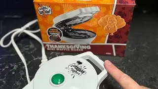 Waffle Wow Thanksgiving Turkey Mini Waffle Maker Family Kids #miniwafflemaker #wafflemaker #turkey