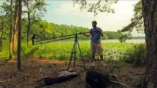 Camtree Scout Video Camera Jib Crane | 8ft Portable Jib | Tripod Stand + Studio Dolly Track | Shots