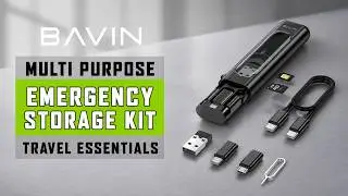 BAVIN CB299 7-in-1 Multifunctional Data Cable Storage Accessories