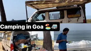 camping in Goa 🌴camping Near Beach 🏖️ | camping in india | solo car Camping 🏕️