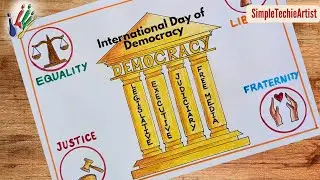 International Day Of Democracy Drawing(15 September) / International Day Of Democracy Poster Drawing