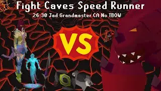 OSRS Combat Achievements - Fight Cave Speed Runner (Grandmaster 26:30 Fight Caves) - BOFA no TBOW