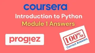 Introduction to Python Coursera Answers for Module 1 Week 1