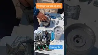 hydropneumatic pump repair ‼️ #pump #engineering #hydrophumatic #pumprepair