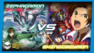 Zephagamon vs Shinegreymon [Digimon Card Game & TCG BT23]