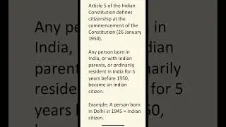 Articles 5 of Indian 🇮🇳 constitution