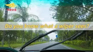 Wiper Blade's Perspective: Water Spray Wiper&rsquo;s Work from Itself #WindshieldWiper #autowiper #wiper