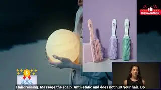 3256805762402268 Denman Brush Hair Detangling 9 Rows Hair Brush Detangler Hairbrush Sca