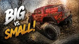 The THRILLING Showdown  SCX10 III Long Wheelbase vs. Short!