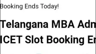 TELANGANA MBA ADMISSIONS 2022:TS ICET SLOT BOOKING ENDS TODAY, EXAM, ADMIT CARD,RESULT DATE RELEASED