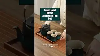 ZENS Ceramic Japanese Teapot with 4 Teacups#teapot japanese#loose leaf tea pot#teapot with infuser