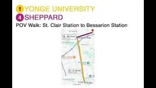 TTC POV Walk: St. Clair Station to Bessarion Station via Sheppard-Yonge Station (4K 60FPS)